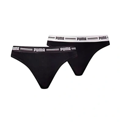Image of PUMA Women&#039;s STRING, Black, M (pack of 2)