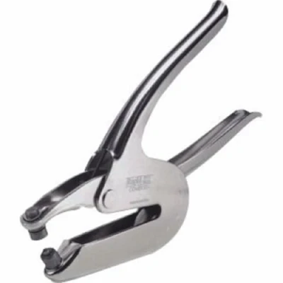 Image of Rapid Combi 80 300 Eyelet Pliers, 10 Sheet Capacity, For 3 and 4mm Eyelets, Metal, Chrome, 31069426