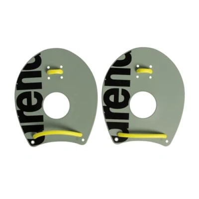 Image of Arena Unisex Adult Elite Swim Hand Paddle II for Men and Women Pool Exercise Equipment Swimming Technique Training, Sage Green/Arctic Lime, X Small