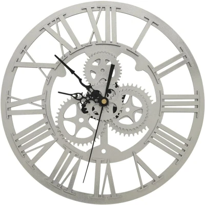 Image of vidaXL Wall Clock Silver 30 cm Acrylic