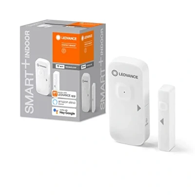 Image of LEDVANCE SMART+ Contact Sensor with Wifi technology to detect open doors and windows, control via smartphone, compatible Alexa Google, 1 pack