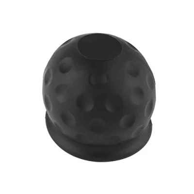 Image of Tow Ball Cover, Universal 50mm Bar Cover Hitch Caravan Trailer Towball Protecting Cap Black
