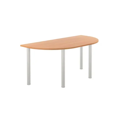 Image of Jemini Semi Circular Multi Purpose Table 1600x800x730mm Beech KF819899