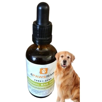 Image of 4PAWSRAW Funky Gunk Herbal Ear Drops For Dogs and Cats Pet 50ml