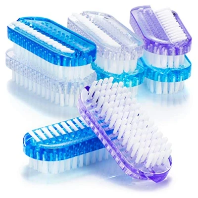 Image of com four® 8x Hand wash brush in bright colors Nail for and cleaning cleaner scrubbing the bathroom (Mix 2 8 pieces)