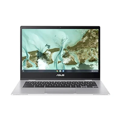 Image of ASUS CX1400CNA AS44FV Chromebook CX1, 14&quot; Full HD NanoEdge Display, Intel Celeron N3350 Processor, 64GB eMMC, 4GB RAM, Chrome OS, Transparent Silver,