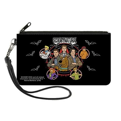Image of Buckle Down Women&#039;s Zip Wallet Scooby Doo Supernatural Large, 8 Inches x 5
