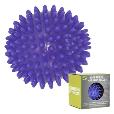 Image of Urban Fitness Unisex Soft Spikey Massage Balls, White, One Size UK