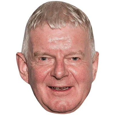 Image of John Motson (Smile) Celebrity Mask, Flat Card Face, Fancy Dress Mask