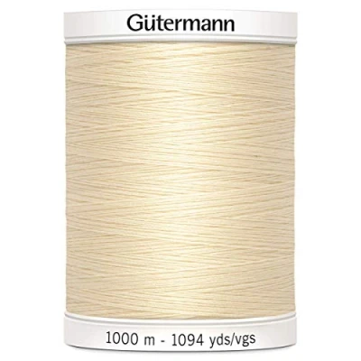 Image of Gutermann Sew All Polyester Thread, 1000Mtr, Cream (0414)