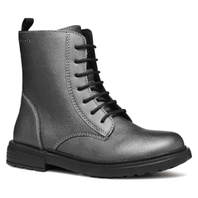 Image of Geox J Eclair Girl D Ankle Boot, Gun, 10 UK Child