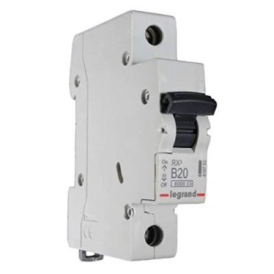Image of Legrand 20 AMP TYPE B 6 kA MCB CIRCUIT BREAKER RX3 419753