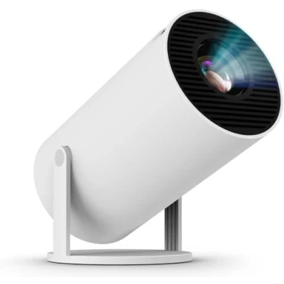 Image of Mini Projector with WIFI 6 and Bluetooth, 4K 1080P Support Portable 180 Rotatable 130&#039;&#039; Screen Movie Auto Keystone Compatible for Laptop, PC, Smartphone