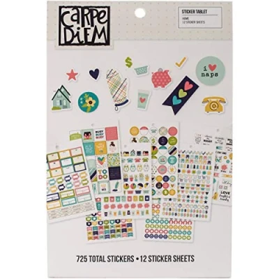 Image of Simple Stories Home Sticker Tablet, Multi Colour, 21.1 x 14 0.4 cm