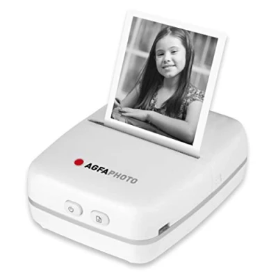 Image of Agfa Photo Realipix Pocket P Portable Thermal Printer, Inkless black and White printing, Bluetooth, Lithium Battery