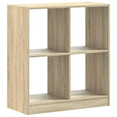 Image of vidaXL Bookcase Bookshelf Book Rack Storage Cabinet Sonoma Oak Engineered Wood 68.5x32x75cm Living Room/Office