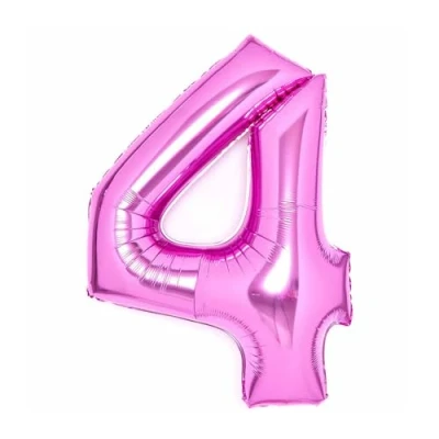 Image of Amscan 9913107 Large Number Pink 4