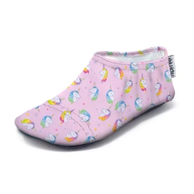 Image of Slipfree Non Slip Shoes for Girls and Boys. Light, Soft Comfortable, Unisex Kids Beach Water with Protective Sole, Ideal Holiday, Sports Home. Sofie, Age 9 18 Months