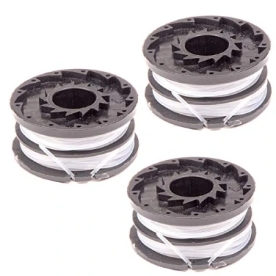 Image of SPARES2GO Twin Line Spool for Spear &amp; Jackson S3525ET Strimmer Trimmer (Pack of 3)