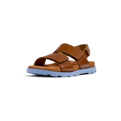 Image of Camper Unisex Kid&#039;s Brutus Sandal K800598 2 Strap, Brown 002, 1.5 UK Child