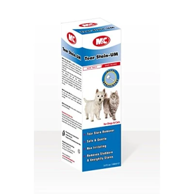 Image of VETIQ Tear Stain Remover For Cats 3+ Months &amp; Dogs 2+ Months, Safe Gentle Solution to Remove Stubborn Tears Saliva Stains Around Eyes Mouth, 100 ml