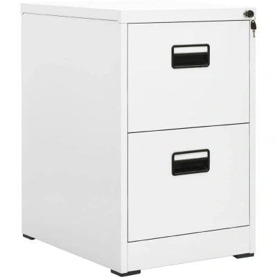 Image of vidaXL Filing Cabinet White 46x62x72.5 cm Steel