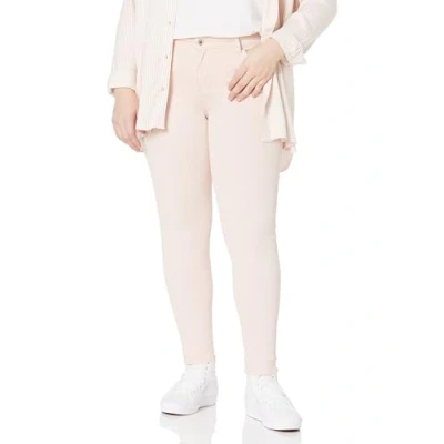 Image of Amazon Essentials Women&#039;s Mid Rise Skinny Jean, Pale Pink, 12 Short