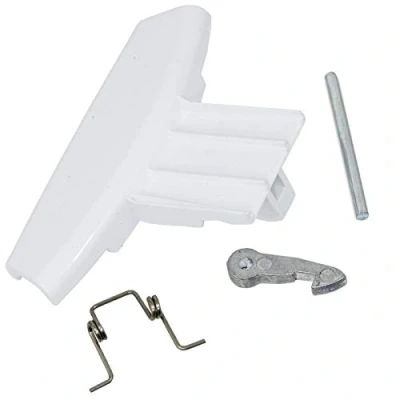 Image of SPARES2GO Door Handle Kit Washing Machine/Washer Dryer compatible with HOTPOINT (White)