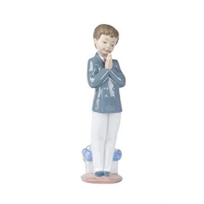 Image of NAO Time To Pray. Porcelain Communion Figure.