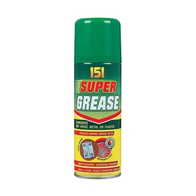 Image of 4 x Super Grease Spray Aerosol Lubricate Oil Wood Metal Water Resistant 150ml