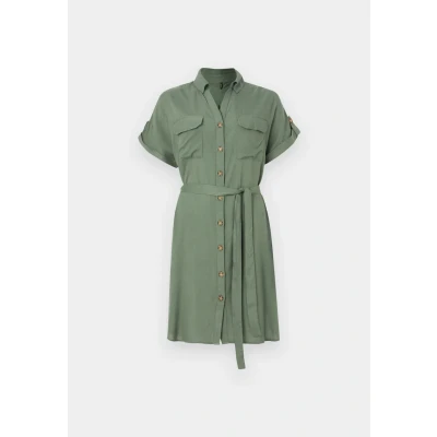 Image of Vero Moda Vmbumpy Short Shirt Dress dress, Women&#039;s, Size: XS, Laurel wreath