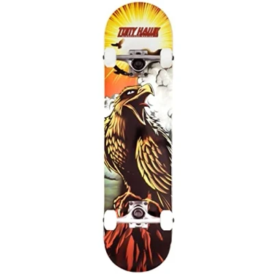 Image of Tony Hawk Shatter Logo Longboard, Adults Unisex, Multi (Multicolor), 19.7 cm