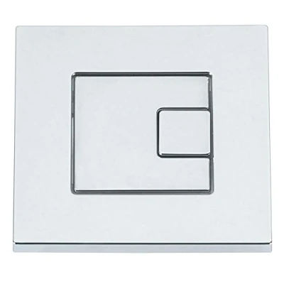 Image of Tavistock Square Dual Flush Button Chrome SQFB