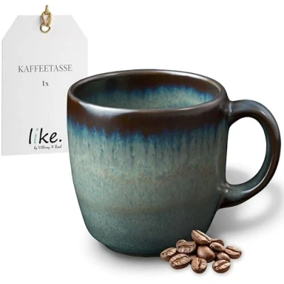 Image of like. by Villeroy &amp; Boch Lave Gris Stoneware Coffee Cup, 190 ml, Dishwasher Safe