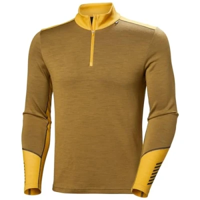 Image of Helly Hansen Mens Lifa Merino Midweight 1/2 Zip Baselayer Jacket, 787 Lynx, M EU