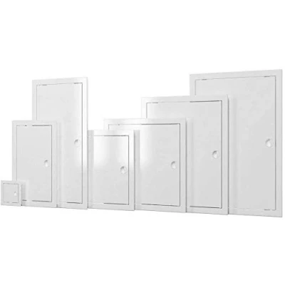 Image of White Access Panels Inspection Hatch with Handle Plastic Revision Door Service Point (300mm x 500mm)