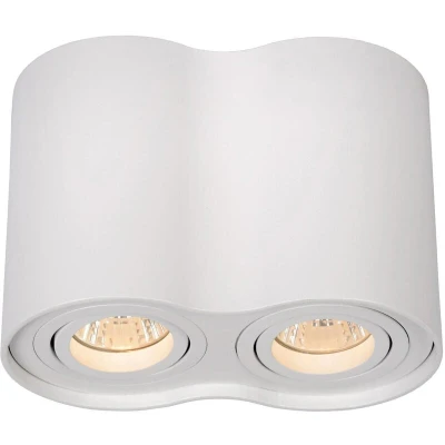 Image of Tube Modern Surface Mounted Ceiling Spotlight 2xGU10 White