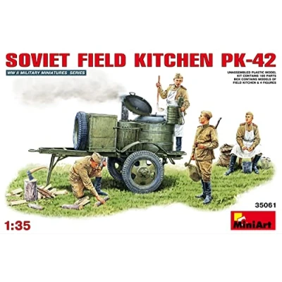 Image of Miniart 1:35 Scale Soviet Field Kitchen KP 42 Building kit (Multi Colour)