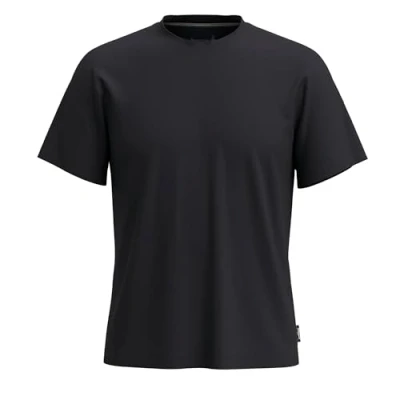 Image of Smartwool Men&#039;s Perfect Crew Short Sleeve Tee, Black, Medium