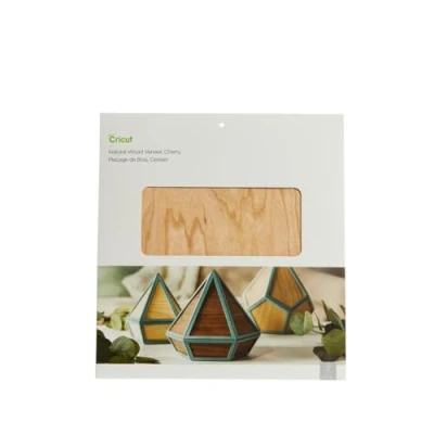 Image of Cricut Natural Wood Veneer Cherry 30.5cm x (12&quot; 12&quot;) 2 Pack Explore and Maker Machines. Requires Deep Point Blade, Beige