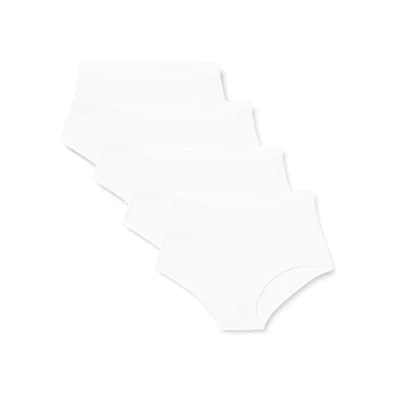 Image of Playtex Brief Woman Organic Cotton Midi x4, White, S