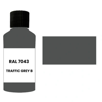 Image of Xtremeauto RAL 7043 Traffic grey B GLOSS TOUCH UP PAINT BRUSH REPAIR SCRATCH UPVC PVC METAL WOOD