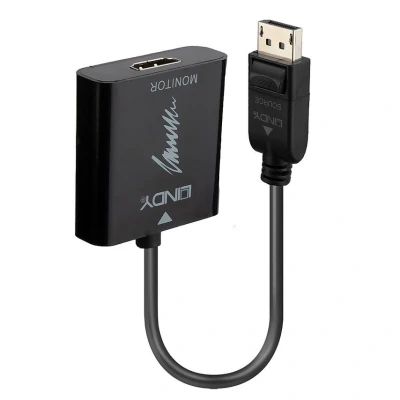 Image of LINDY 41068 DisplayPort 1.2 to HDMI 2.0 18G Active Converter