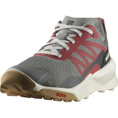 Image of Salomon Patrol Unisex Hiking shoes for kids, Size: 13.5K, Sedona sage/vanilla ice/fired brick Textile/synthetics
