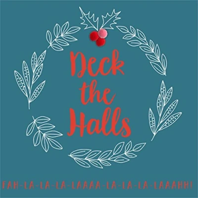 Image of Pom Pom&quot;Deck The Halls&quot; Christmas Card