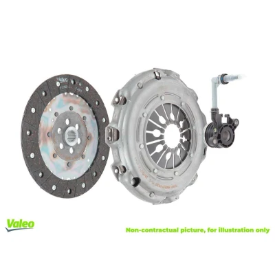 Image of 3062000Q0A, 3062000Q0E, 3062000Q0J, 3062000Q1E, 3062000Q1M Clutch VALEO KIT3P (CSC) 834337 with central slave cylinder 200mm RENAULT: CLIO 3