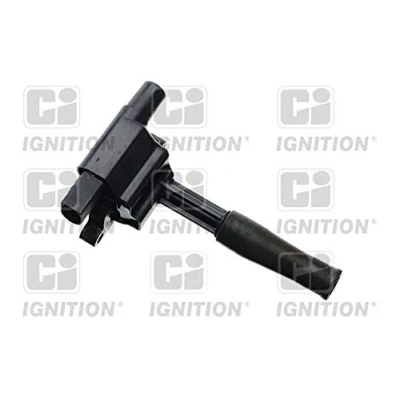 Image of NEC000120, NEC100730 Ignition coil QUINTON HAZELL XIC8207 2 pin connector D Shape for vehicles without distributor MG: MGF Convertible