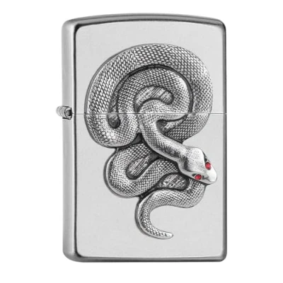 Image of Zippo Lighter, Metal, Satin Chrome, One Size