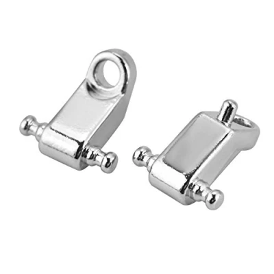 Image of Guitar String Tree Roller, 2PCS Roller Retainer with Screw Accessory for Electric Bass(Silver)