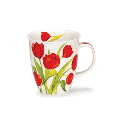 Image of Dunoon Nevis Fine Bone China Mug Flora Tulip
